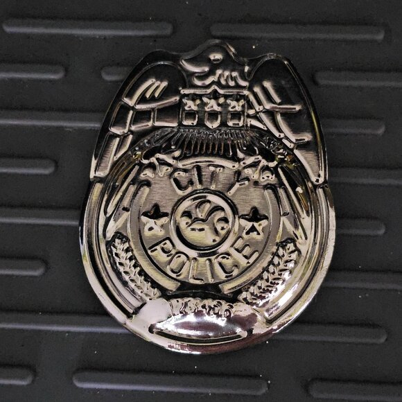 Sexy Police Costume XL Catsuit Handcuffs Badge Hat Cap Hot Cop Naughty Officer - Picture 7 of 10